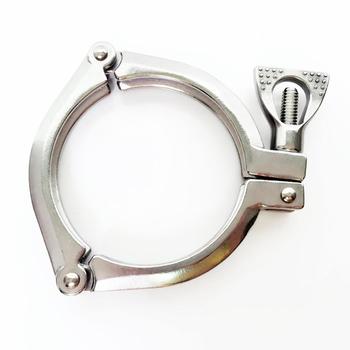 4.5" Tri Clamp 304 Stainless Three Section Sanitary Fitting 130mm Ferrule OD Fit 114mm Pipe OD For Homebrew Beer